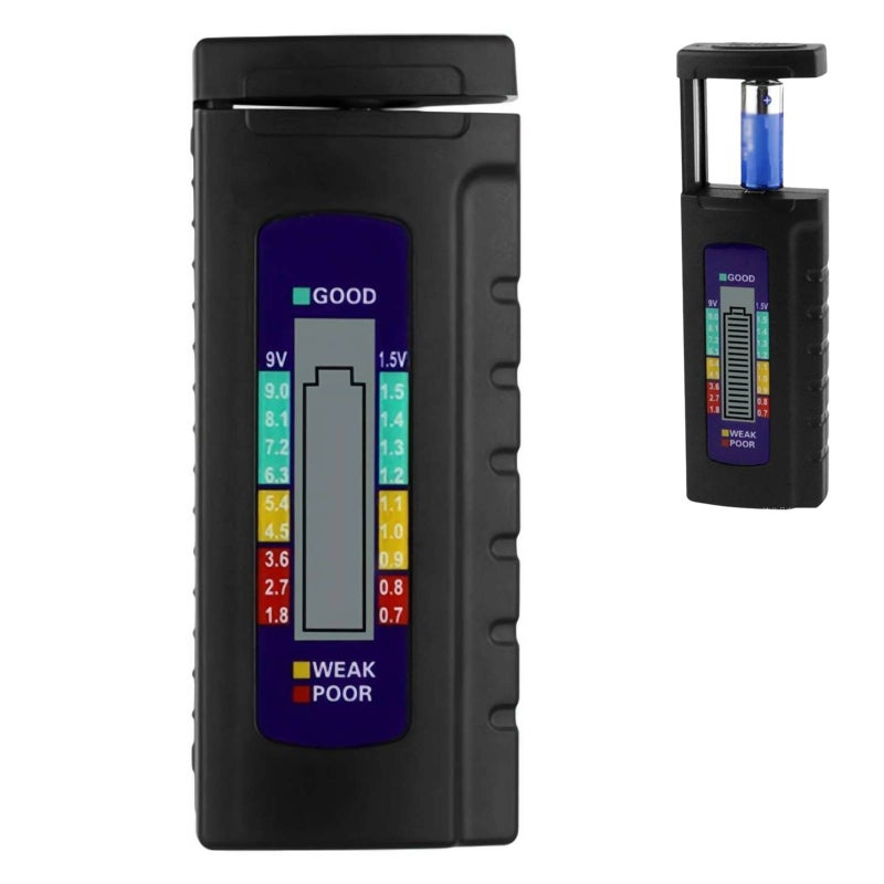 Digital Battery Tester Checker, Battery Volt Checker, Household Battery Checker, No.5, No. 7, 1.5v Button Battery Tester, Dry Battery Tester, Multifunctional Simple Battery Volt Tester Monitor - Image 1